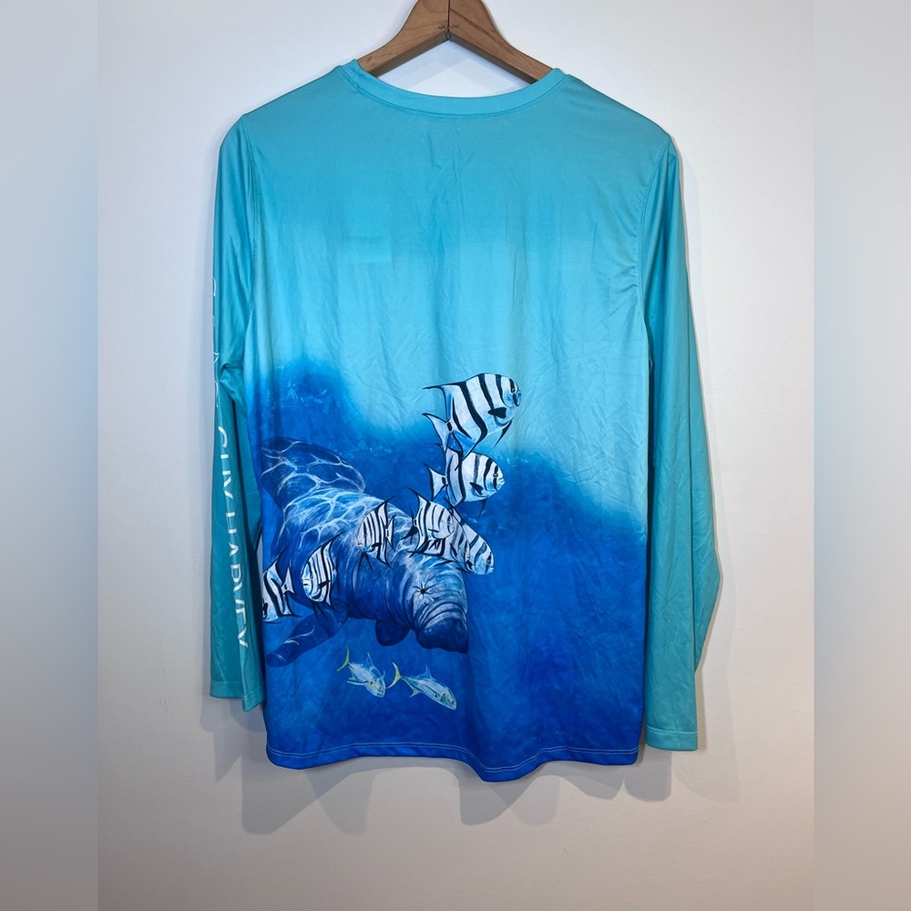 Guy Harvey NWT Men's Long Sleeve Performance Shirt size 1X - Picture 2 of 3